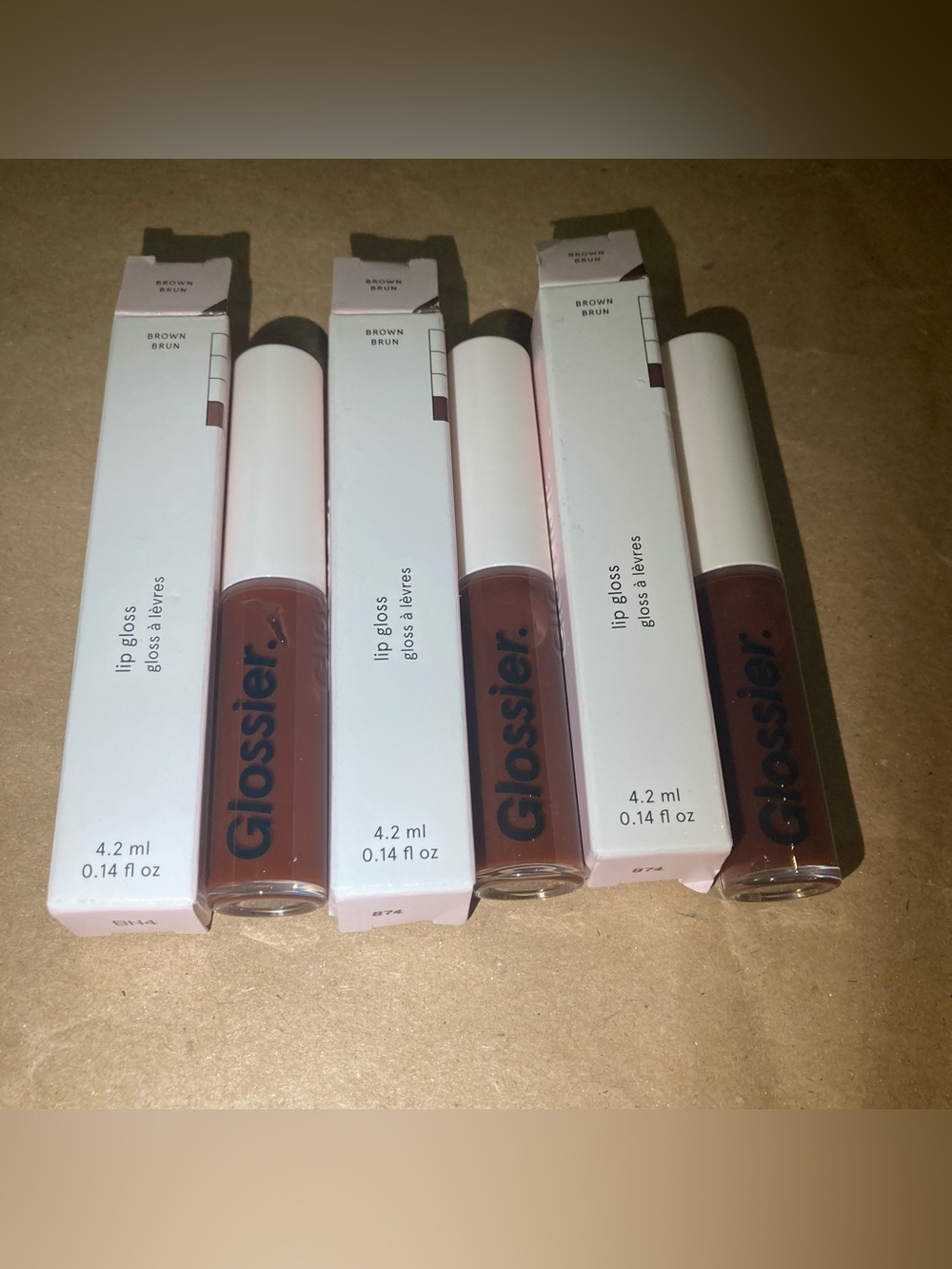3 x Glossier lip gloss
